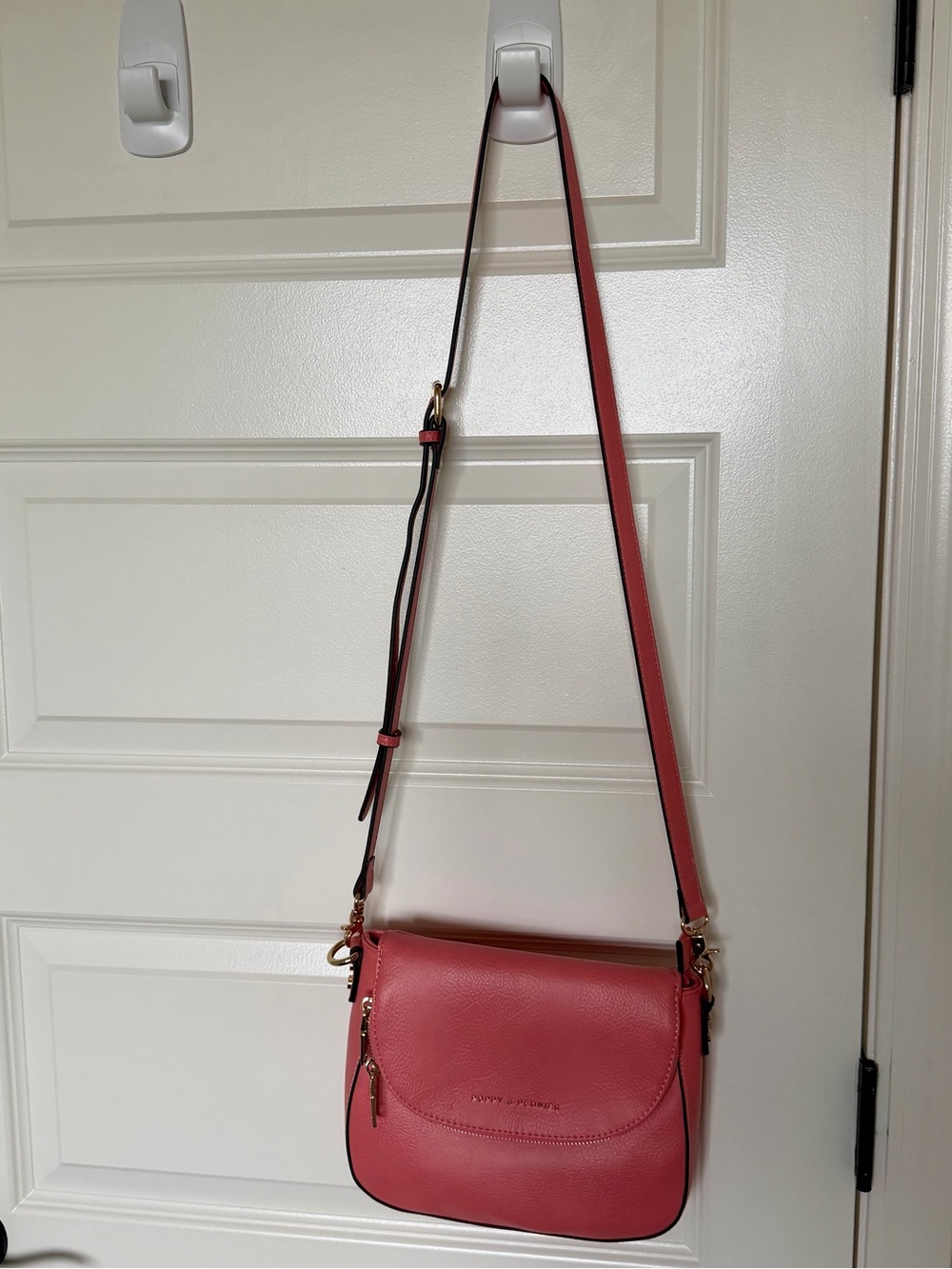 Poppy & Peonies Mini Downtown in Coral with matching Margaux wallet - Picture 3 of 13